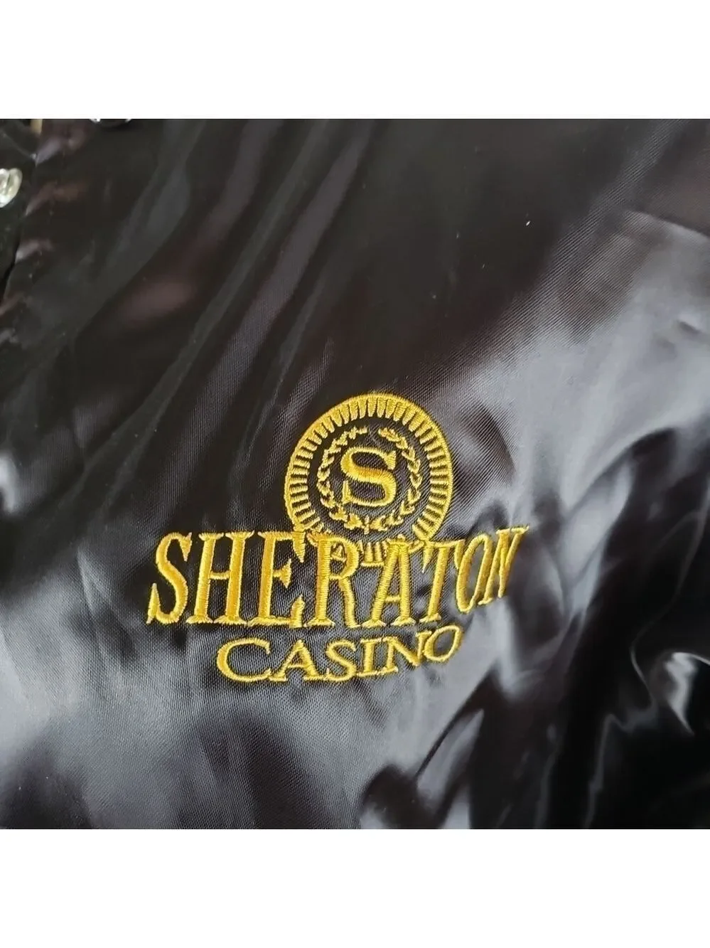 Vintage Sheraton Casino Satin Jacket M 38-40 Unise